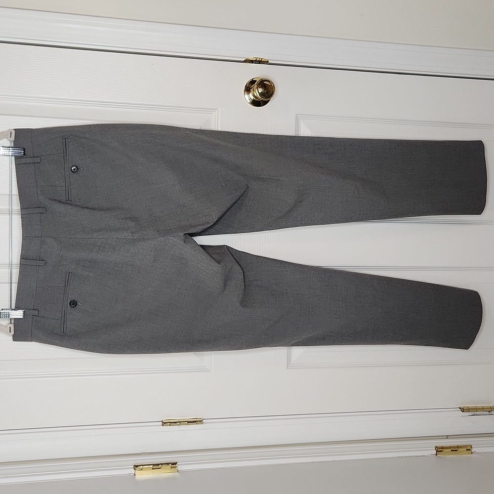 Mens Lauren Ralph Lauren black label grey dress pants 35 x 32 - Picture 3 of 8